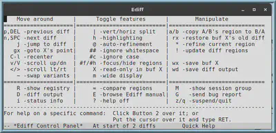 ediff help