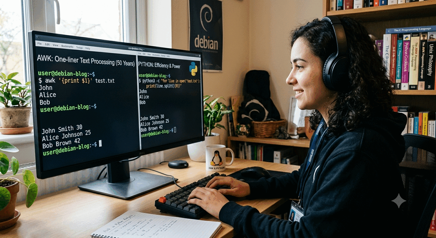 image from AWK: Fifty years of simplicity and efficiency in the Terminal