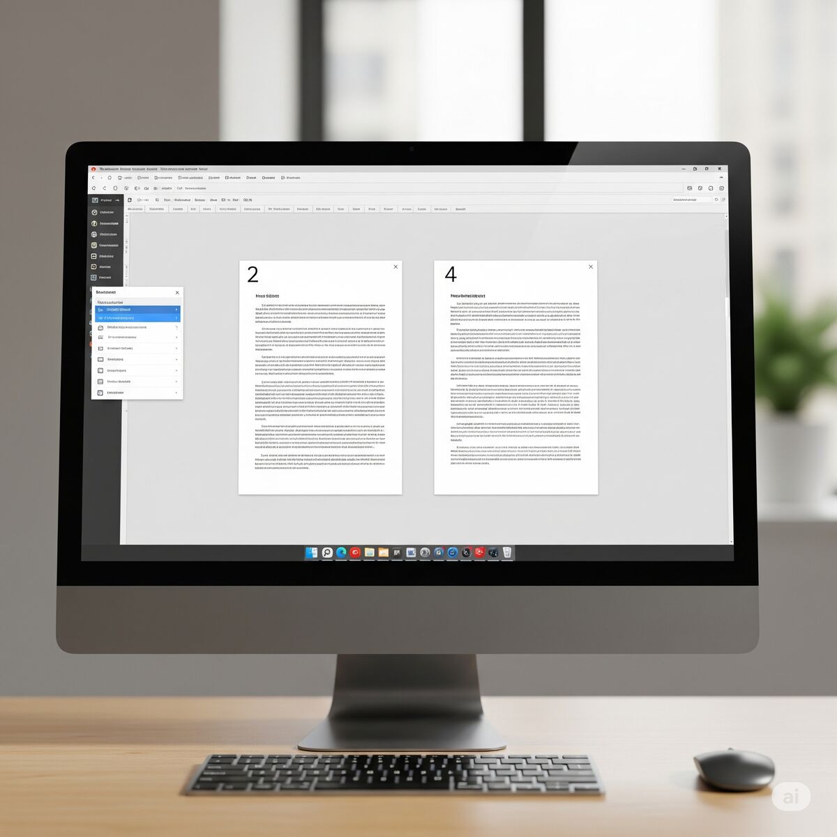 image from LibreOffice Writer and non-sequential page numbering.