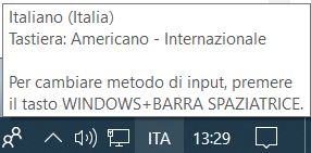 Switch tastiera Windows