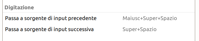 Switch tastiera Ubuntu